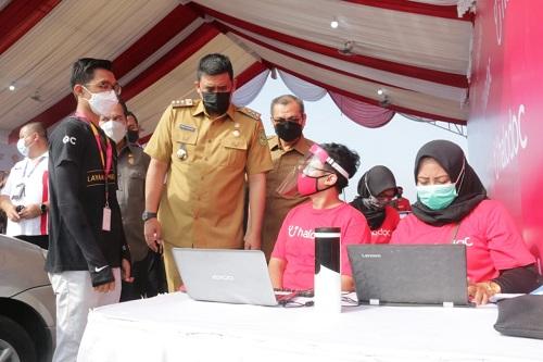 Wali Kota Medan Tinjau Simulasi Pelaksanaan Vaksinasi Drive Thru